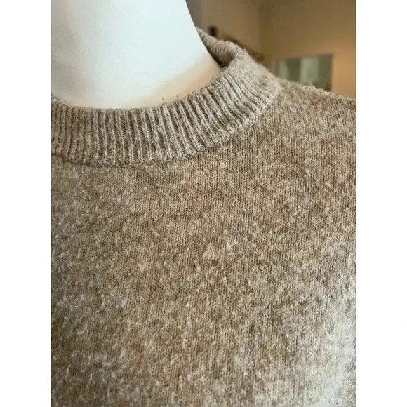H&M colorbloc knit  sweater tan size small - Picture 4 of 6